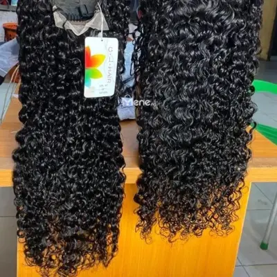 Human hair wig and bundles